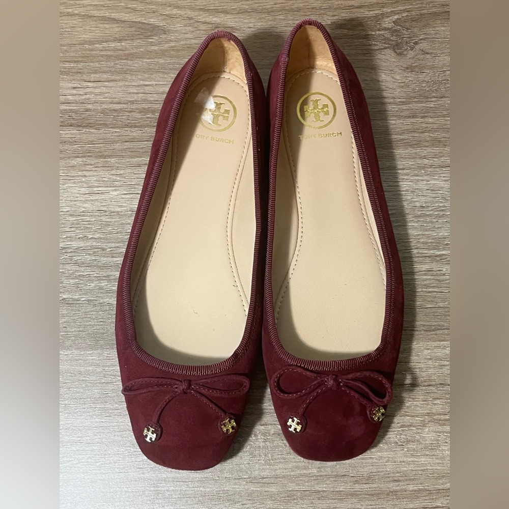 Tory Burch Laila Suede Driver Ballet Flat